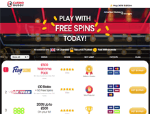 Tablet Screenshot of casinobuddy.net